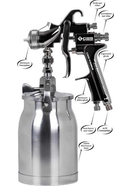 Platınum K506S (1.4mm) Alttan Depolu Boya Tab. fırsatları