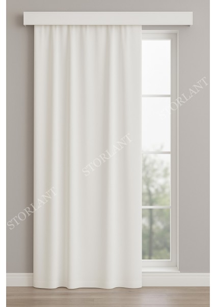 Kırık Beyaz Saten Güneşlik – Fon Veya Tül Fark Etmez, Her Kombine Yakışır! Tüm Odalara Şıklık Katar!