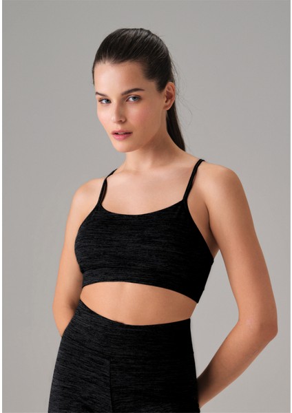 Kadın File Detaylı Sporcu Sütyeni 5596