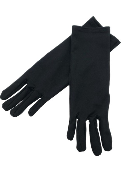 Siyah Uzun Çarşaf Tesettür Eldiveni modelleri