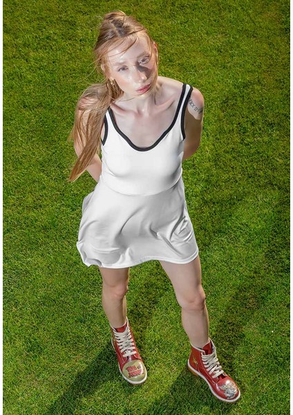 Kadın Vegan Deri Turuncu Uzun Bot - Warner Bros Tom ve Jerry Tasarım fiyatları