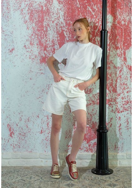 Kadın Vegan Deri Turuncu Sneakers - Warner Bros Tom ve Jerry Tasarım fiyatları