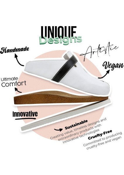 Kadın Vegan Deri Çok Renkli Terlik - Where My Spots At Tasarım