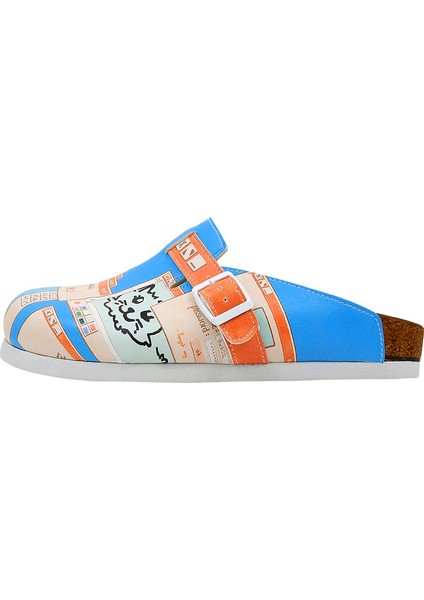 Kadın Vegan Deri Çok Renkli Terlik - Error Code Tasarım