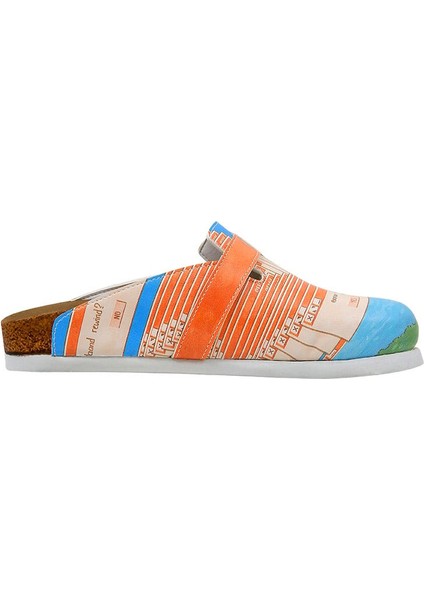 Kadın Vegan Deri Çok Renkli Terlik - Error Code Tasarım