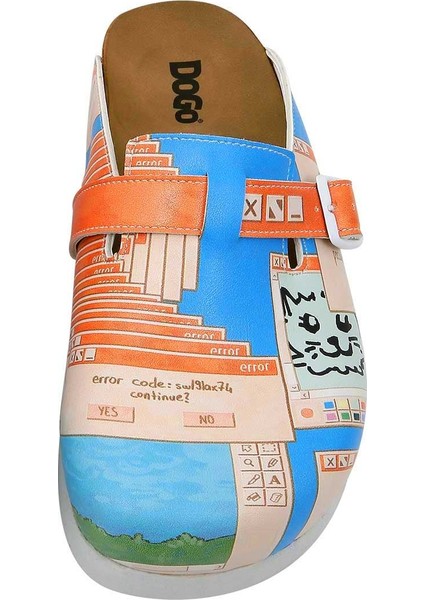 Kadın Vegan Deri Çok Renkli Terlik - Error Code Tasarım