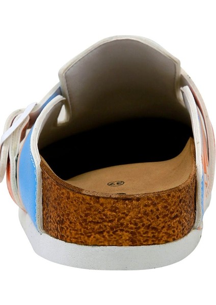 Kadın Vegan Deri Çok Renkli Terlik - Error Code Tasarım