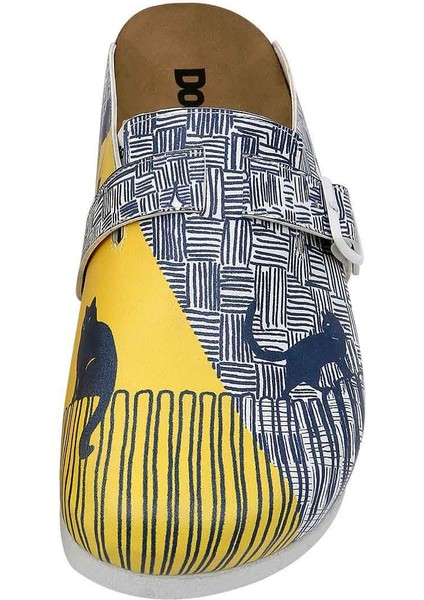 Kadın Vegan Deri Çok Renkli Terlik - Florasancat Tasarım