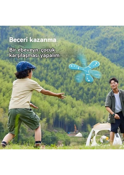 Ebeveyn-Çocuk Açık Hava Sporları El Atma Yumuşak Bumerang Geri Tepme Işareti Üç Yapraklı Dart (Yurt Dışından) modelleri