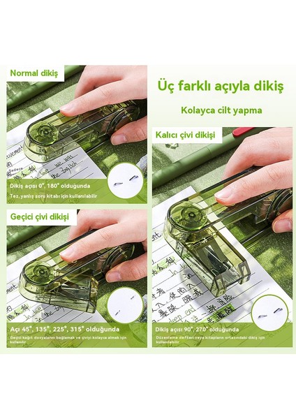 Öğrenciler Için Özel Mini Dönerli Zımba Makinesi (Yurt Dışından) modelleri