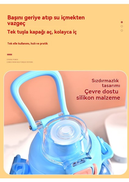 Çocuklar Için Pipet ile Taşınabilir Karikatür Su Bardağı (Yurt Dışından) modelleri