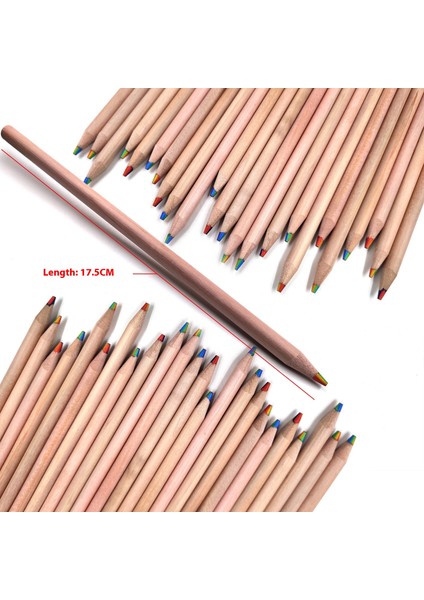 1 Paket 7 Renk Gökkuşağı Çekirdekli Renkli Kalemler 7 Renk Aynı Çekirdekli Renkli Çizim Ahşap Kalemler (Yurt Dışından) modelleri