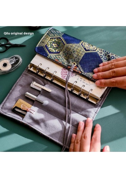 (Ince Model) A5--Mavi Gergedan Gevşek Yapraklı El Kitabı [45 Izgara] Kız Sevimli El Kitabı Kitabı (Yurt Dışından)