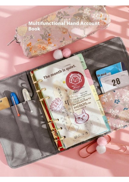 (Ince Modeller) A5 - Pembe Kesinlikle Toz Gevşek Yapraklı El Kitabı [45 Izgara] El Kitabı Yok Genç Kızların Çevresel Seti Sevimli El Kitabı Basit Günlük (Yurt Dışından) fiyatları