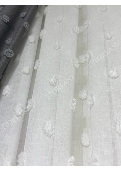Puffy Ponpon Keten Ağır Gramajlı 1/3 Sık Pileli Ütü Istemez Tül Perde | Yoğun Dokulu Premium Keten fiyatları