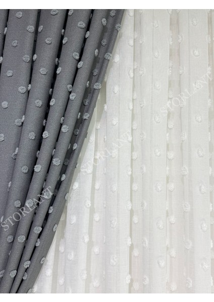 Puffy Ponpon Keten Ağır Gramajlı 1/3 Sık Pileli Ütü Istemez Tül Perde | Yoğun Dokulu Premium Keten fırsatları