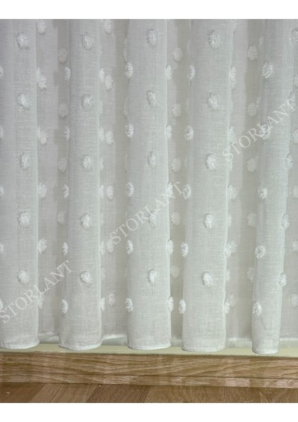 Puffy Ponpon Keten Ağır Gramajlı 1/3 Sık Pileli Ütü Istemez Tül Perde | Yoğun Dokulu Premium Keten indirimleri