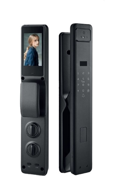 Akıllı Kilit GALAXY10 Yüz tanıma, Parmak İzi, Şifre, Kart, Uygulama, İç Ekran, İç Kilit