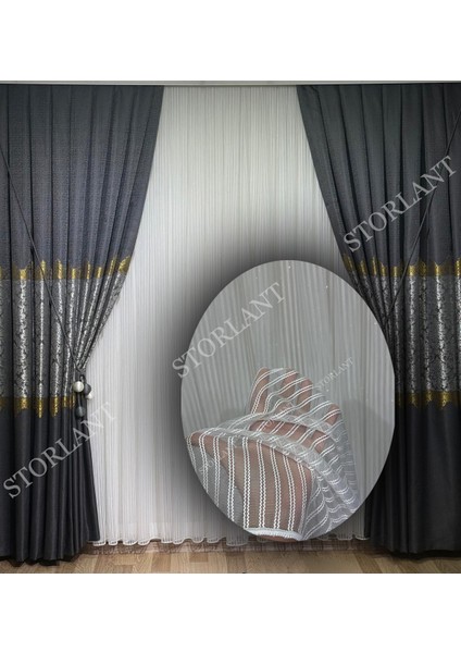 Çift Makarna Burgulu Düz Tül Perde 1/3 Sık Pileli, Ütü Gerektirmez | En Çok Tercih Edilen Model modelleri