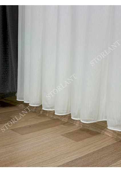 Simli Bambu Şantuklu Ağır Gramajlı 1/3 Sık Pileli Ütü Gerektirmez Tül Perde - Her Odaya Uygun | En Çok Tercih Edilen Model fiyatları