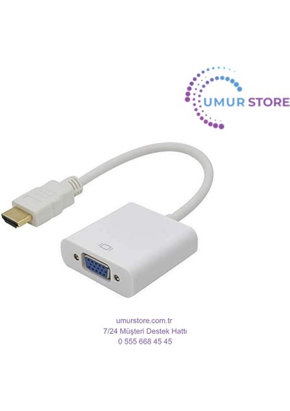 HDMI To VGA Kablo Çevirici Dönüştürücü