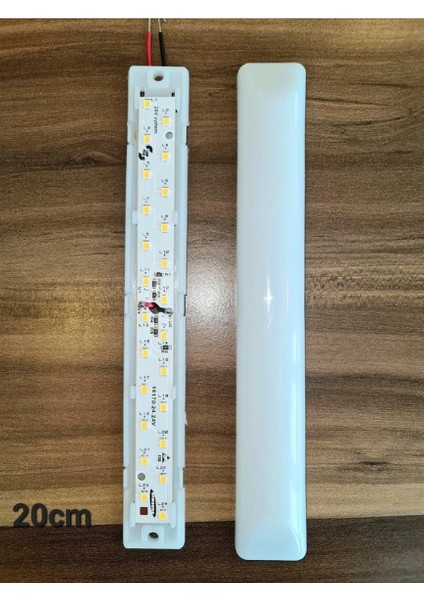 5'li Paket 12V Tente LED Aydınlatma Armatür 20CM-DÜZ Taban - Beyaz Işık 6500K modelleri