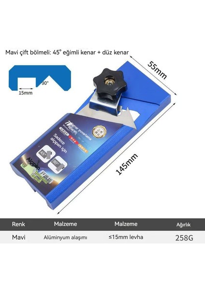 Ağaç Işleme Köşe Makinesi 45 Derece Düzeltme Köşe Alçı Levha Dik Açılı Sekiz Dikiş Akustik Panel Manuel Köşe Düzeltme Makinesi (Yurt Dışından)