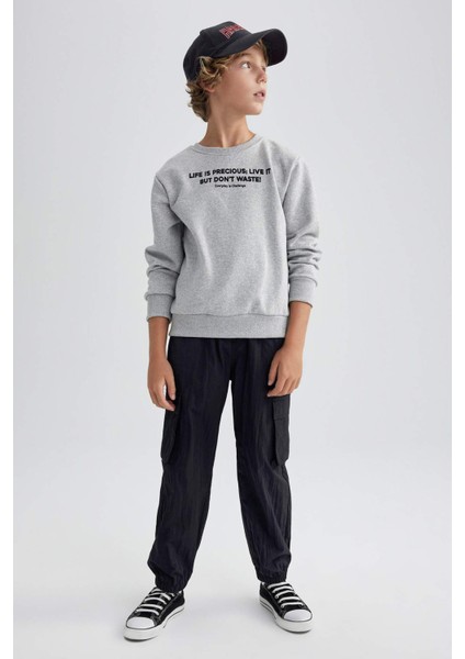 Erkek Çocuk Kargo Jogger Paça Paraşüt Pantolon B2589A823AU modelleri