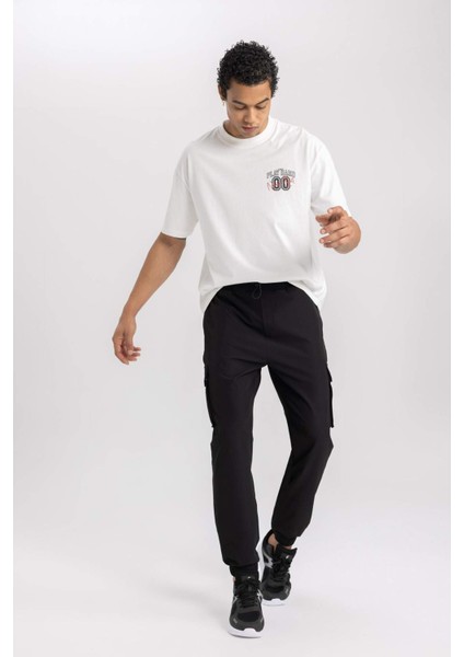Fit Sporcu Jogger Eşofman Altı Standart Fit Kargo Cepli Dokuma Beli Paçası Lastikli C0043AX24SP modelleri