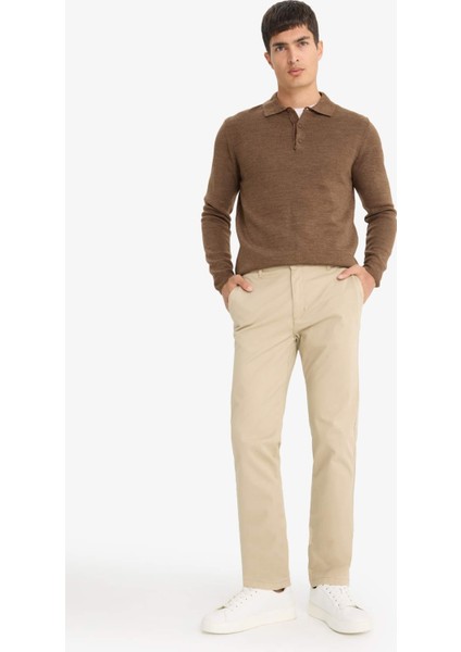 Regular Fit Normal Kesim Cepli Düz Paça Chino Pantolon D7349AX25AU fiyatları