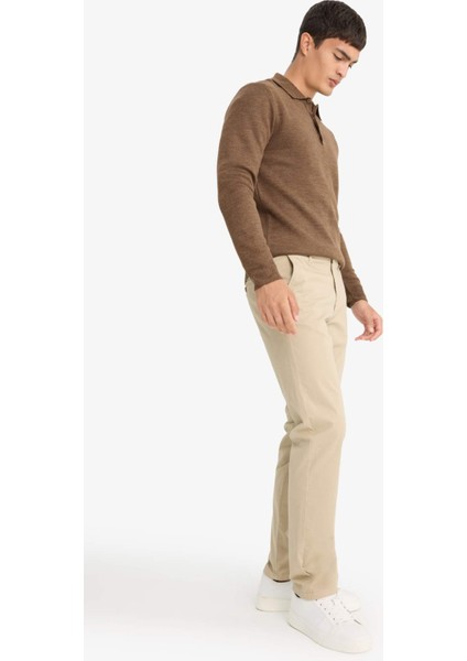 Regular Fit Normal Kesim Cepli Düz Paça Chino Pantolon D7349AX25AU fırsatları