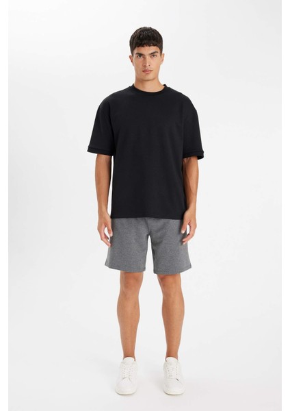 Regular Fit Cepli Basic Düz Bermuda Şort D7920AX24SM fiyatları