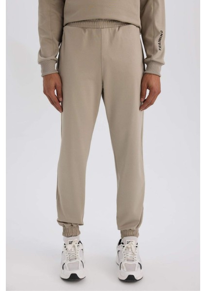 Fit Sporcu Jogger Eşofman Altı Loose Fit Beli Paçası Lastikli Cepli Pike