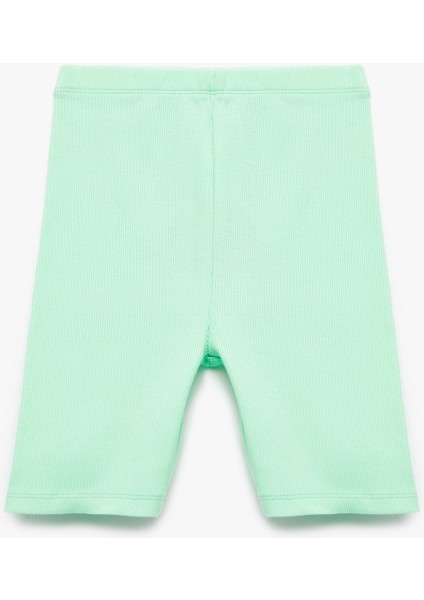 Pamuklu Beli Lastikli Basic Tayt