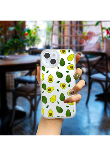 iPhone 15 Plus Uyumlu 'özel Tasarım Baskılı' Kamera Korumasız Kamera Çıkıntılı Şeffaf Kılıf