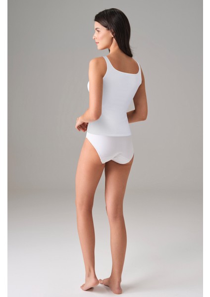 Büyük Beden Kadın %92 Pamuk Fitilli Atlet 9328P fiyatları