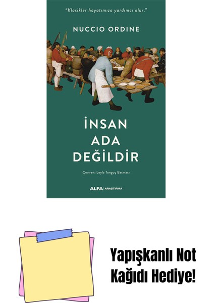 Insan Ada Değildir + Yapışkanlı Not Kağıdı