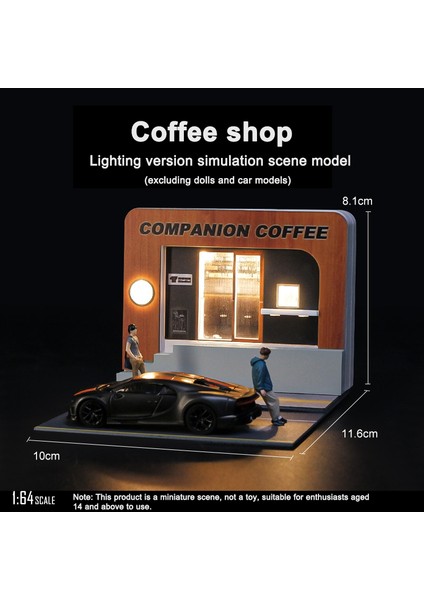 1/64 Taverna Restoranı Modeli Sahne Lamba Versiyonu ile Simülasyon Modeli Sahne Dekorasyon Toplama (Bebekler ve Araba Modelleri Hariç) (Yurt Dışından) fırsatları