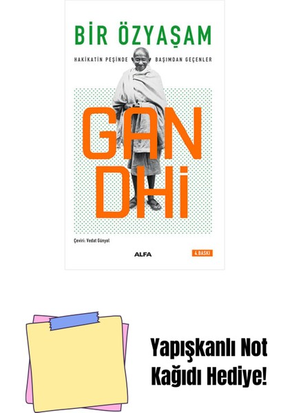 Gandhi + Yapışkanlı Not Kağıdı