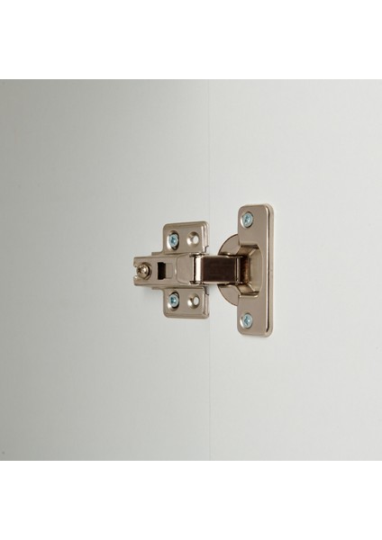 Tek Kapaklı 5 Raflı Boy Dolap - Beyaz - 170X35,5X35 cm