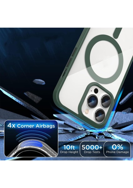 13 Pro Max Uyumlu Kamera Çıkıntılı Şarj Destekli Kenarı Renkli Hassas Butonlu Magsafe Kılıf fiyatları