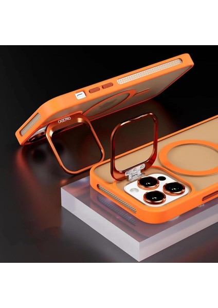 Apple Iphone 16 Pro Max Uyumlu Kılıf Standlı Mat Magsafe Metal Tuş Kamera Lens Hediyeli Nevada Case fiyatları