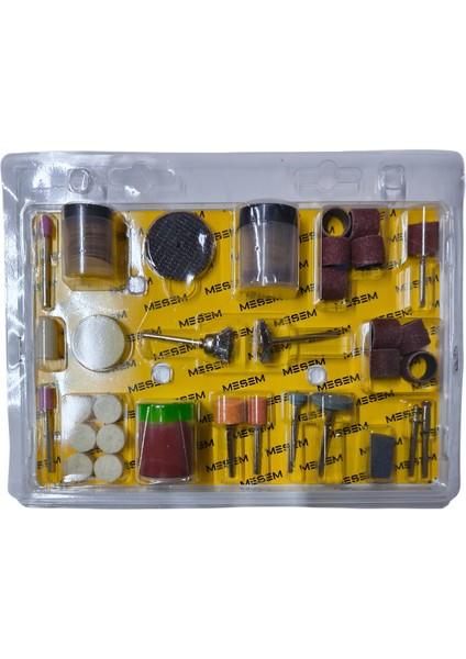 105 Parça Gravür Zımpara Kesici Disk Polisaj Kalıpçı Parçaları Metal Seti