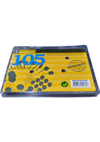 105 Parça Gravür Zımpara Kesici Disk Polisaj Kalıpçı Parçaları Metal Seti fiyatları