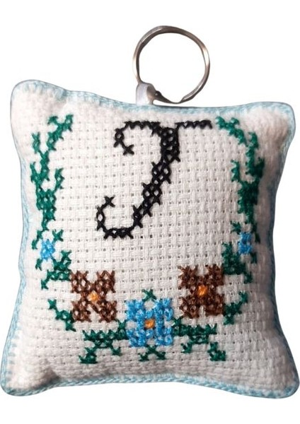 2512 El Yapımı T Harfi Kanaviçe Anahtarlık fiyatları