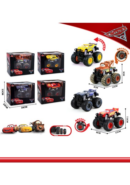 Disney Pixar Oyun Seti Yıldırım Mcqueen Figürleri Jackson Fırtına Mack Amca Kamyon Geri Çekilebilir Arabalar Modeli Bebek Çocuk Oyuncağı Hediye Için (Yurt Dışından)
