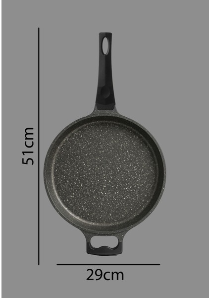 Derin Döküm Granit Yardımcı Kulplu Tava 28 cm indirimleri