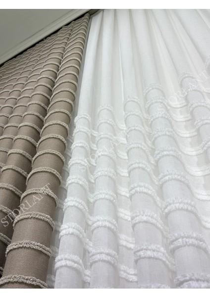 Half Yatay Keten Tül Perde | Ağır Gramajlı, 1/3 Sık Pileli, Ütü Gerektirmez indirimleri