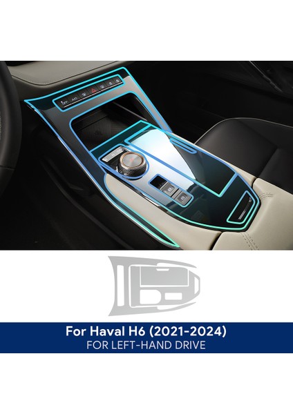 Haval H6 3rd Gen 2021-2024 Araba Merkezi Konsol Navigasyon Dashboard Dişli Kapı Pencere Paneli Iç Film Tpu Şeffaf Lhd (Yurt Dışından)
