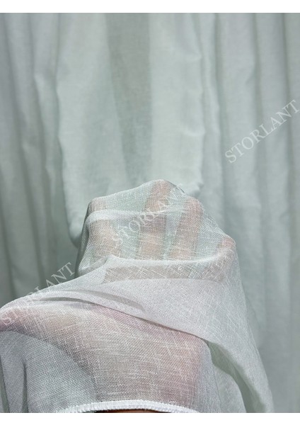 Foldet Naturel Keten Tül Perde – Sade ve Şık Görünüm | Keten Modern Tül | Tercih Edilen